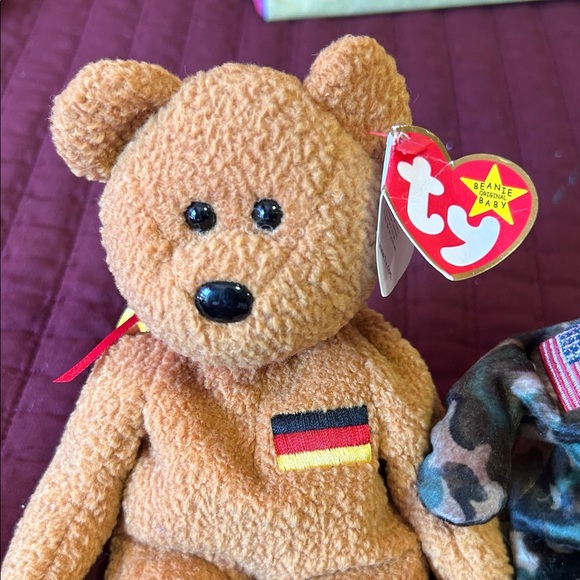 Ty Plush Bears in Brown and Camouflage - Picture 6 of 6